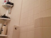 Washing Her Pussy Out and Cumming After Her Date