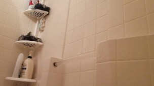 Washing Her Pussy Out and Cumming After Her Date