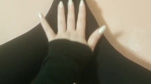 Millie's feet in black tights stockings ♡