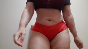 dança sensual langerie vermelha
