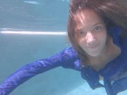 Kate Clover underwater.