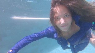 Kate Clover underwater.