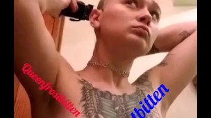 Milf topless head shaving (tease clip) Full clip available.