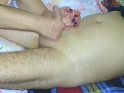Handjob and prostate massage for the first time 14/16