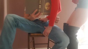 Stop reading! Fill my pussy and ass!