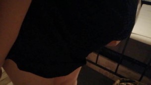 Femboy plays in skirt