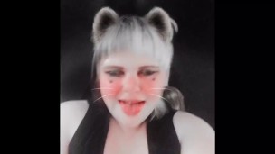 Ahegaeo kitty sucks Tits& masturbates for her master video compilation