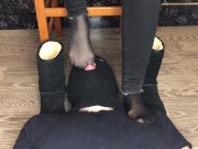 kelly_feet mistress lick shoes school girl kiss and sniff nylon socks 14/16