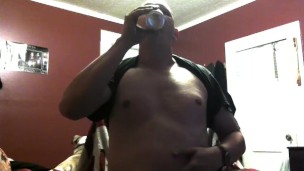 piggy chugs soda for michael