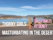 Horny Exhibitionist Lesbians Finger Fuck Outdoors - FitSid & SmilesofSally 1/16
