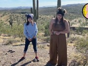 Horny Exhibitionist Lesbians Finger Fuck Outdoors - FitSid & SmilesofSally 4/16