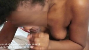 She can't stop swallowing my cum! Wanted to fuck but she loves the taste!