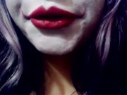 Harley Quinn playing with her mouth 8/16