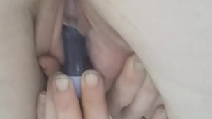 Cumming hard with my vibrator