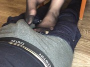 kelly_feet student girl Footjob in black pantyhose socks finish cum 2/16