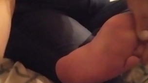 Watch me take my shoes off and change after a long day feetplay