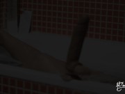 Perfect girlfriend having a bath. Real orgasm with big dildo & satisfayer 4/16