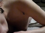 Feet up slowjob blowjob and swallows 9/16