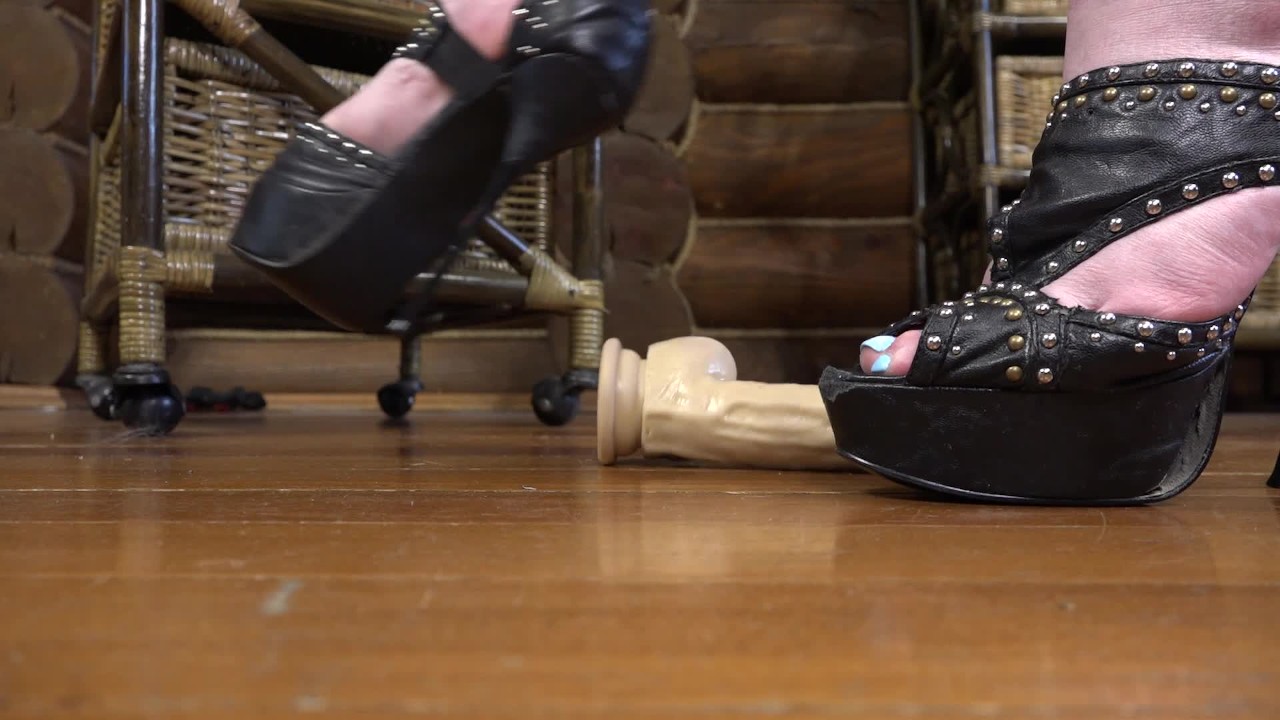 Thin heels trample rubber dick with eggs. Crush fetish and ballbusting - Free Sex Video - RedTube