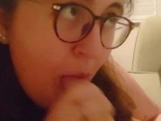 BF Works From Home I Distract Him With A Blowjob 13/16