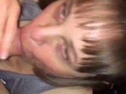 stepmommy sucking his cock dry