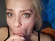 Horny mom plays with her stepson. Swallow sperm 11/16