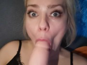 Horny mom plays with her stepson. Swallow sperm 12/16