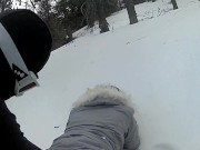 last day in the snow I catch it next to the slopes blowjobs and doggy 13/16