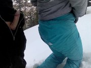 last day in the snow I catch it next to the slopes blowjobs and doggy 5/16