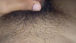 Quick jerk off my Circumcised cock while watching porn