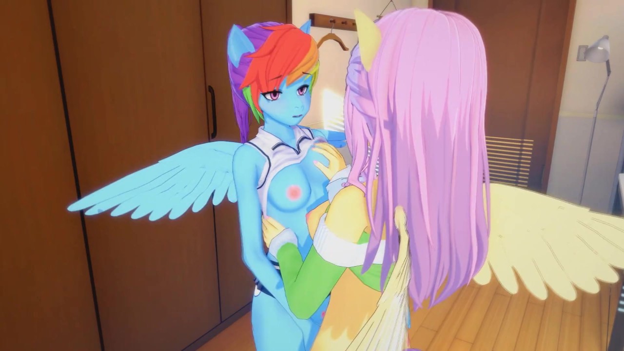Anime Furry Porn Rainbow Dash - 3D Hentai)(My Little Pony) Rainbow Dash and Fluttershy lesbian - RedTube