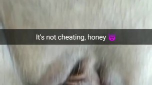 Just rubbing, no cheating dear! [Snapchat, Cuckold]