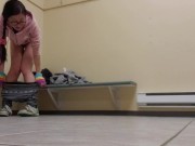 Public Locker Room Tampon Insertion 12/16