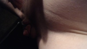 Big wet clit humps the edge