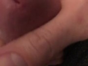 GF fall, Sad Dad Bod has jackoff himself to cum before bed 