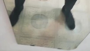 Jerking off in front of the mirror. Loads of cum