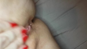 lying in bed needing some cock