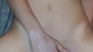 Slut squirts on dick