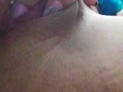 Fat pussy played with