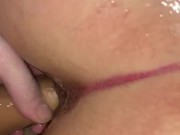 Fucking my best friend with a strap on  16/16