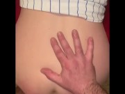 Ass spanked red and fucking wife’s tight ass 11/16