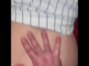 Ass spanked red and fucking wife’s tight ass 14/16