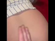 Ass spanked red and fucking wife’s tight ass 3/16