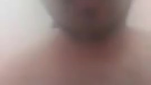 Playing with my cock in the shower