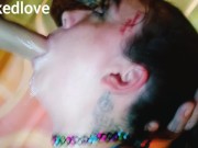 Mrs.wicked slurps, slobbers and deepthroats for ORAL CREAMPIE  16/16