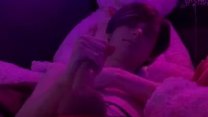 TGirl Jerks Off In Your Face For Valentines