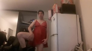 Sissy Femboy Chrissy Dances in Lingerie 2