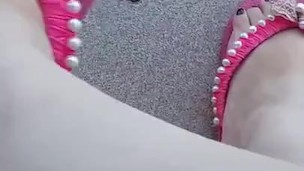 tici_feet @tici_feet dangling the flip flop