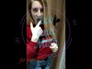 Tinder girl fuck & get cum on face. Ethnic restaurant public toilet fuck! 1/16