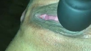 my favorite vibrator makes my creamy pussy squirt puddles 